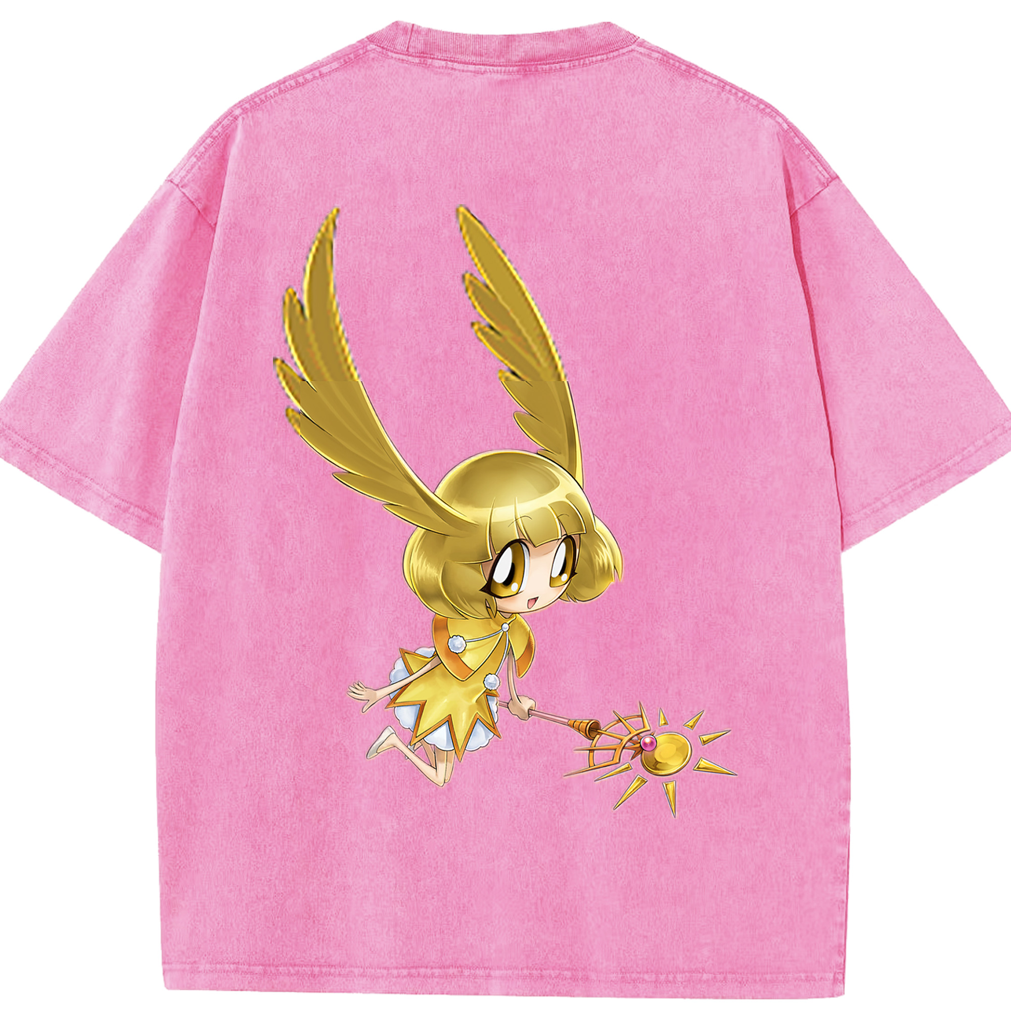 （画像用） 遊☆戯☆王 Yu-Gi-Oh! 綿100% ヴィンテージ風 半袖Tシャツ（背面プリント）